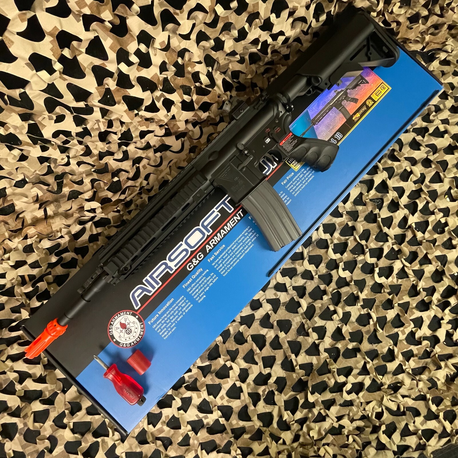 NEW G&G Armament T4-18 AEG Airsoft Gun - Black (TGR-418-LNG-BBB-NCM)