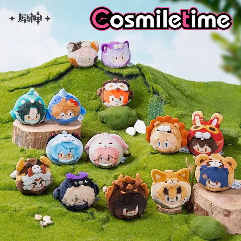 Official miHoYo Genshin Impact Yae Miko Zhongli Xiao Plush Doll Keychain Toy