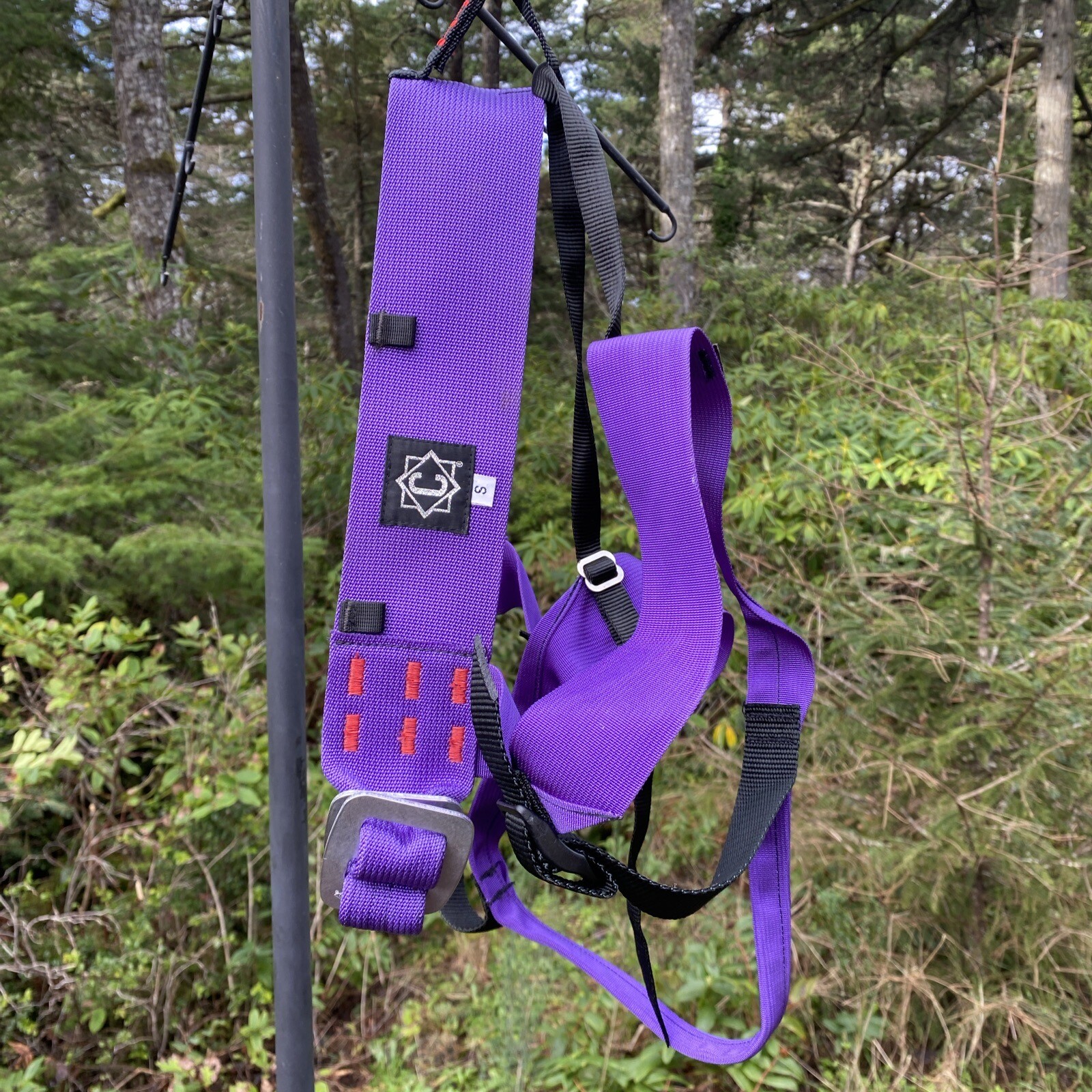 Vintage CHOUINARD CLIMBING HARNESS Purple SMALL Rock Mountaineering PATAGONIA