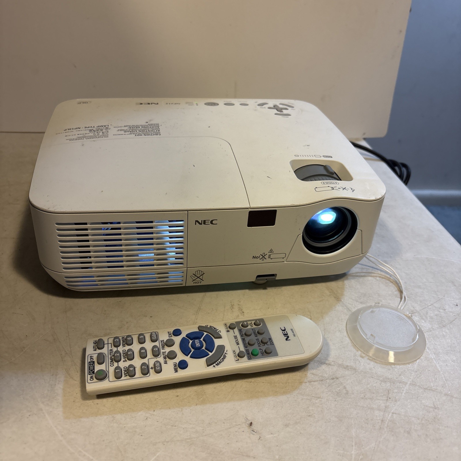 NEC NP215 DLP Engine Compact Mobile Projector. Works Great. W/ Remote