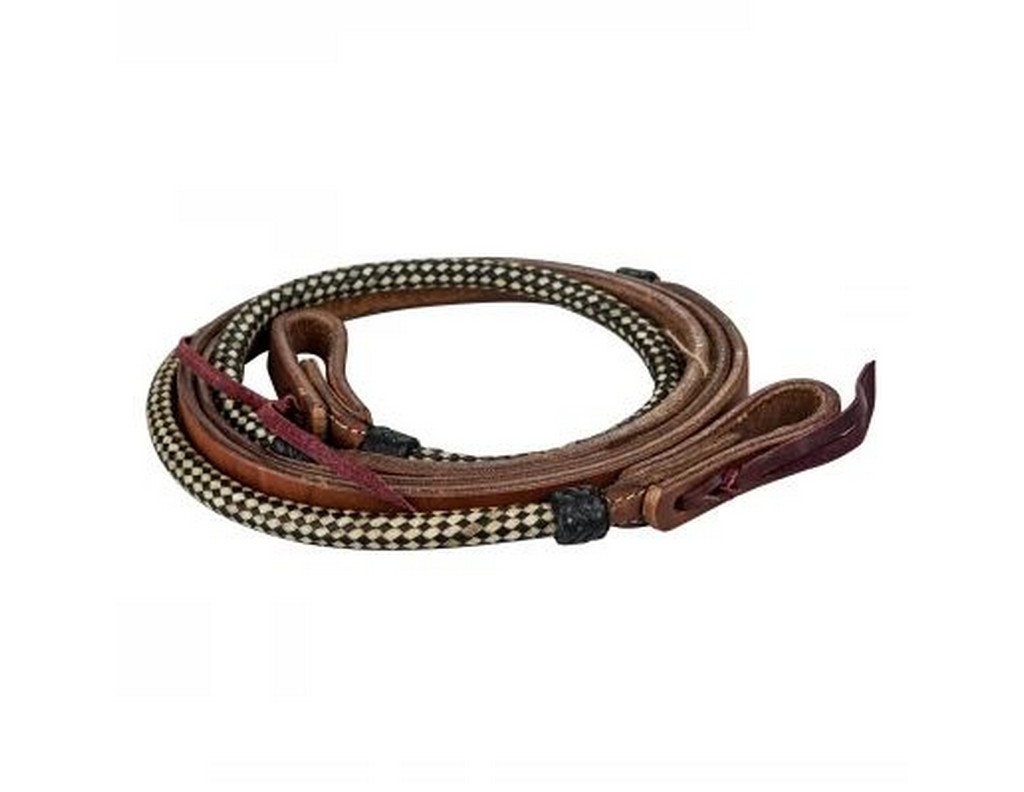 Tabelo Reins Unique Two-Toned Leather 5/8 x 75 Harness 4-304456