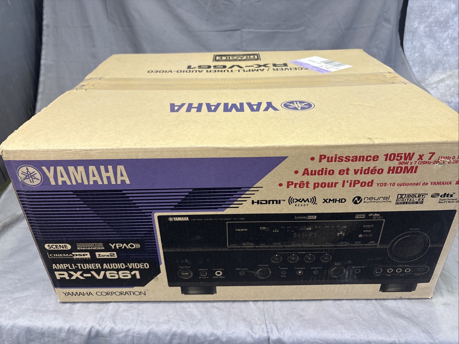 Yamaha RX-V661 7.1Ch 105 Watt HDMI Home Theater Surround Sound Receiver NIB