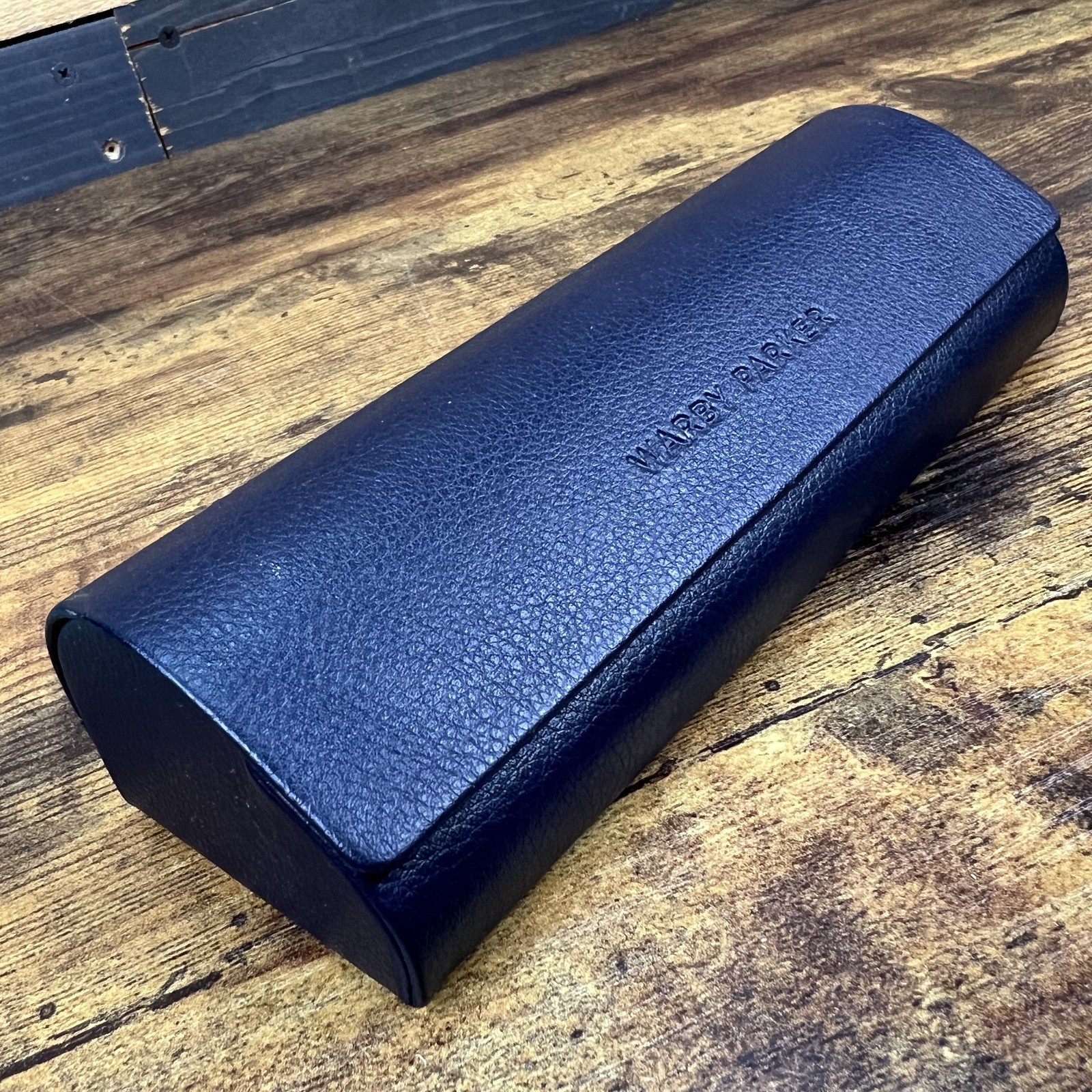 Warey Parkery Sunglass Hard Case Dark View Leather Vinyl Storage