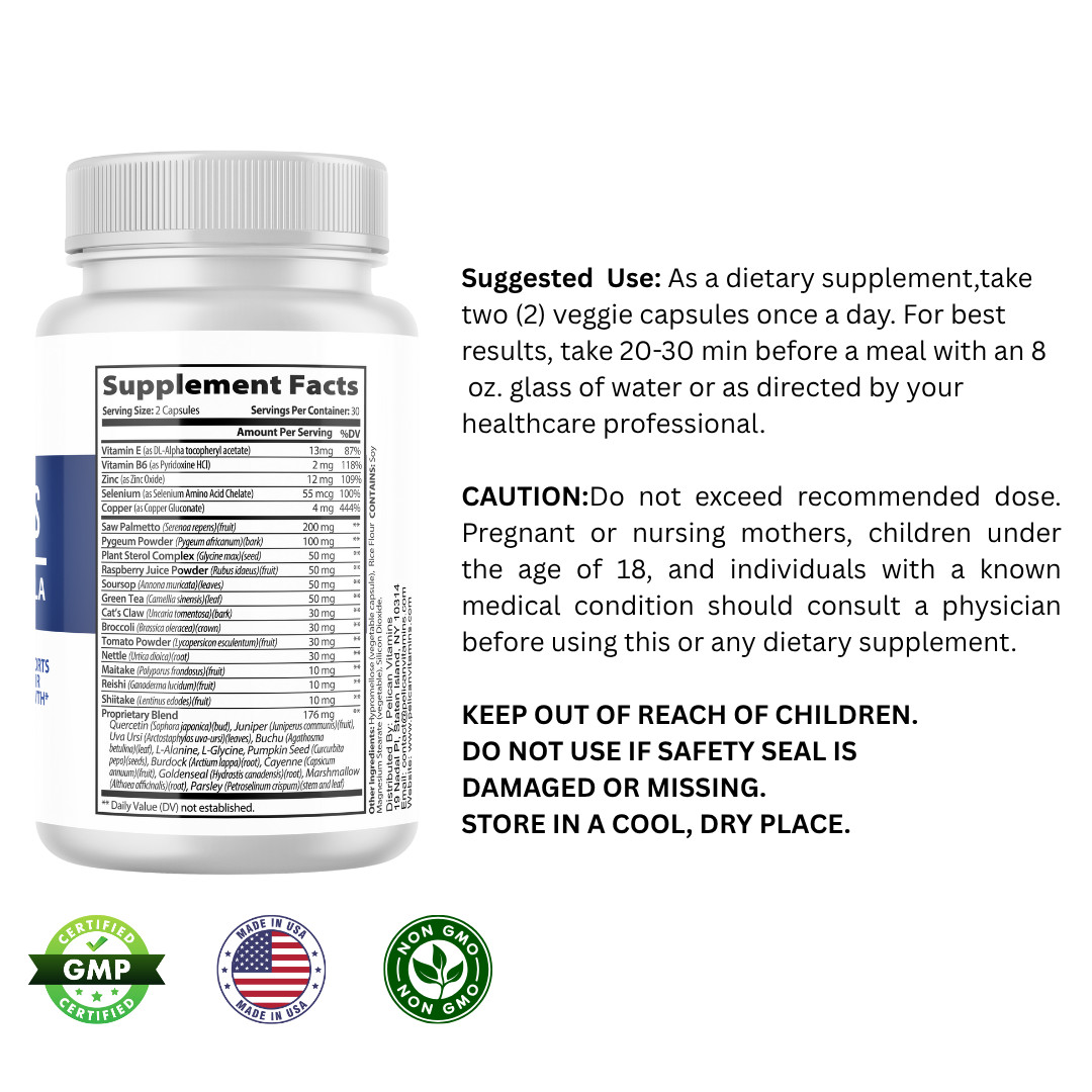 ProstaBliss- Prostate Support- 2 Bottles- 120 Capsules