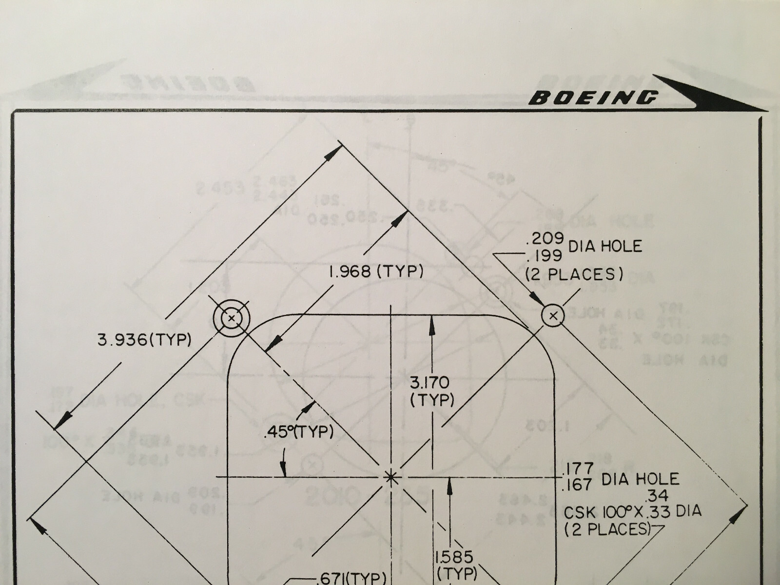Boeing Standard Cutout Patterns & Placards Manual