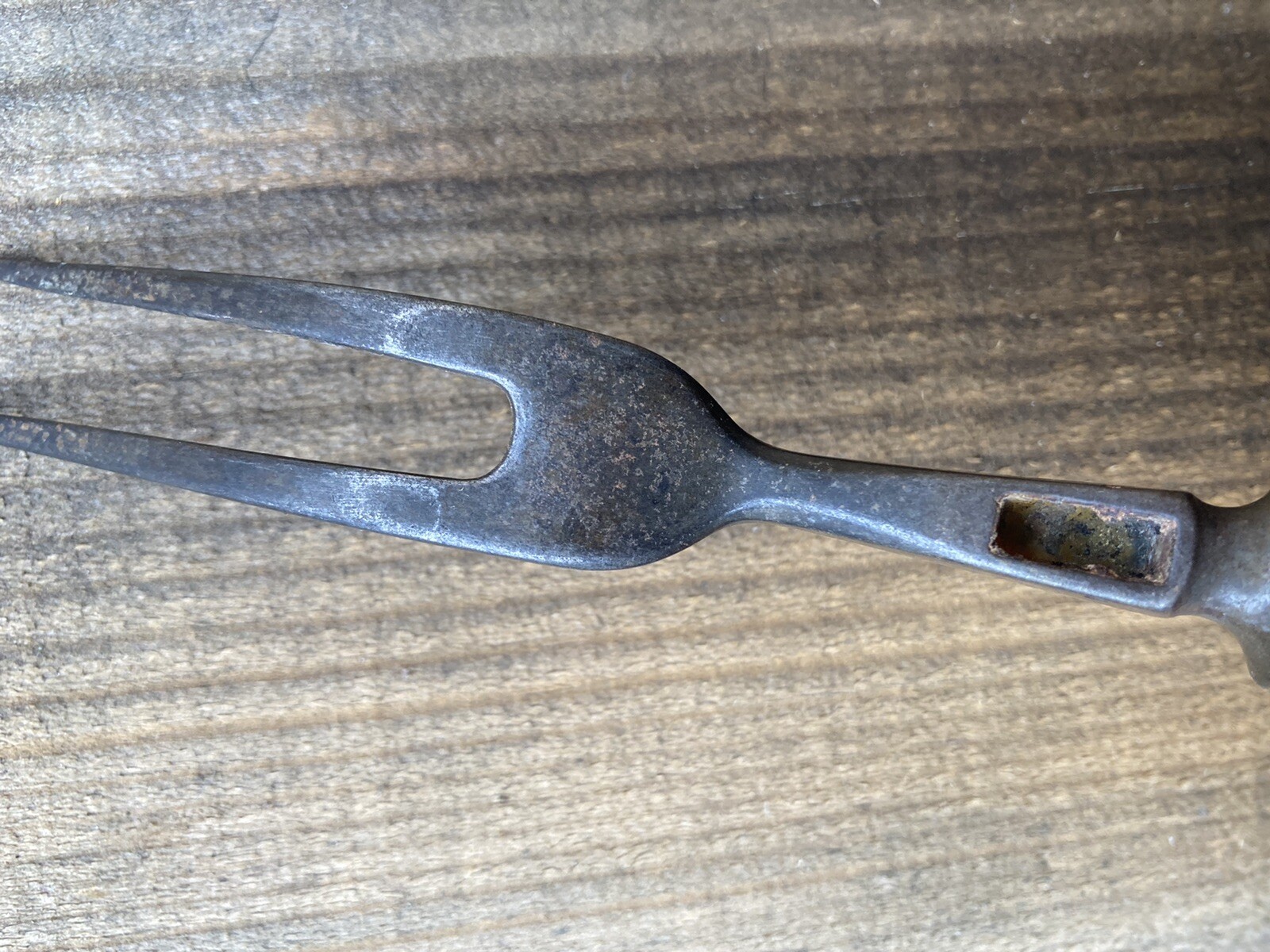 Primitive Fork Stag Horn Handle 10.5” Old