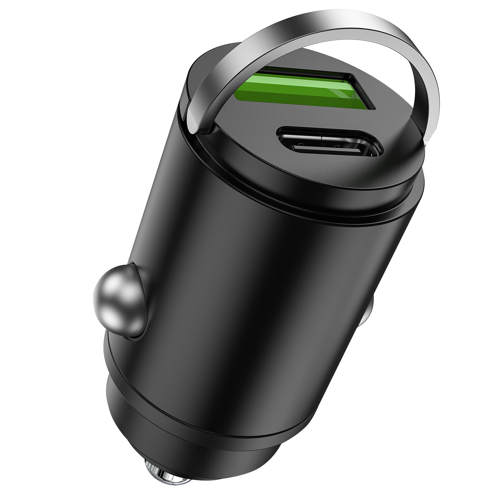2-in-1 100W Fast Car Charger USB C PD Car Charger All-Metal Compact Design