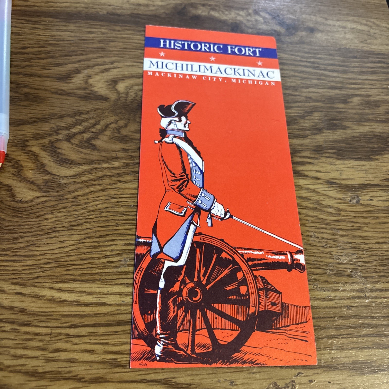 Historic Fort Michilimackinac Mackinaw City Michigan 1960s Tourist Pamphlet