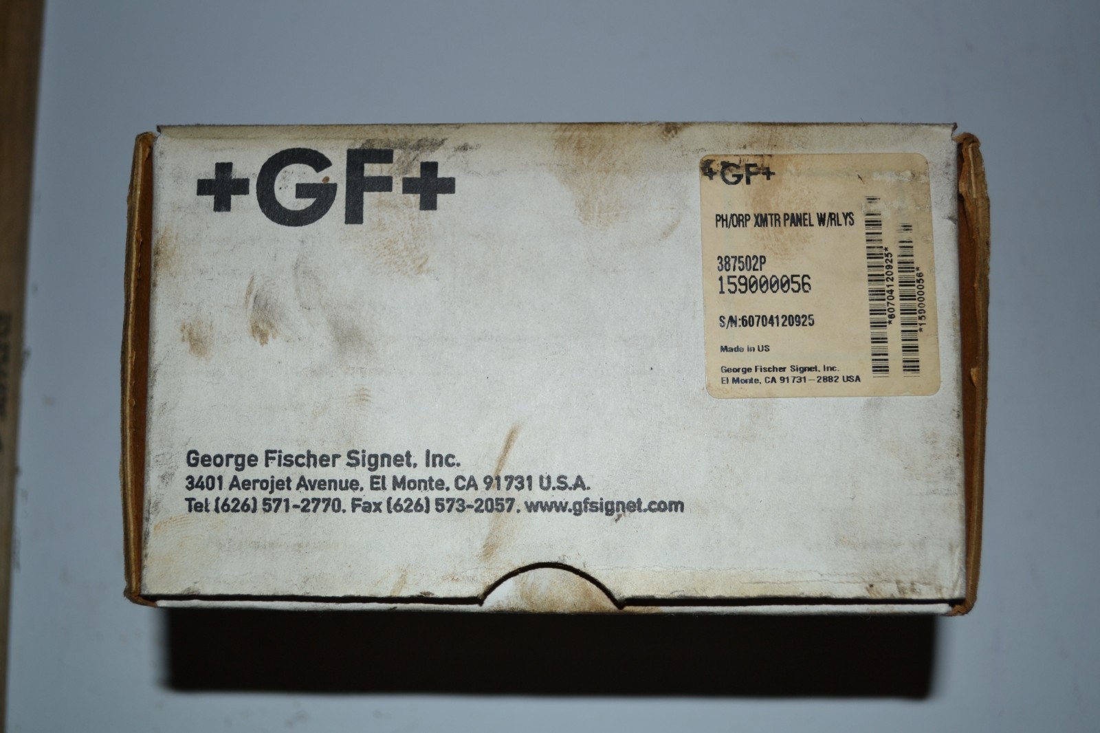 GF Signet 387502P PH/ORP Transmitter Panel with Relays