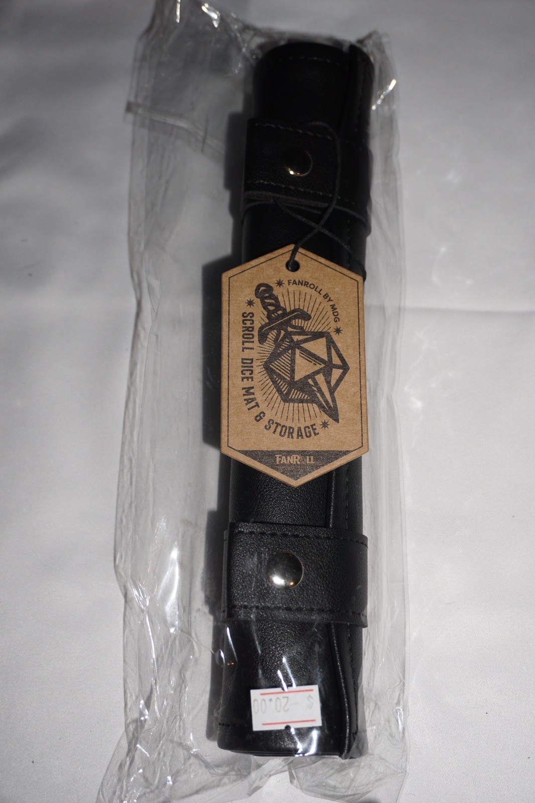 Fanroll Scroll Dice Mat & Storage Black NEW