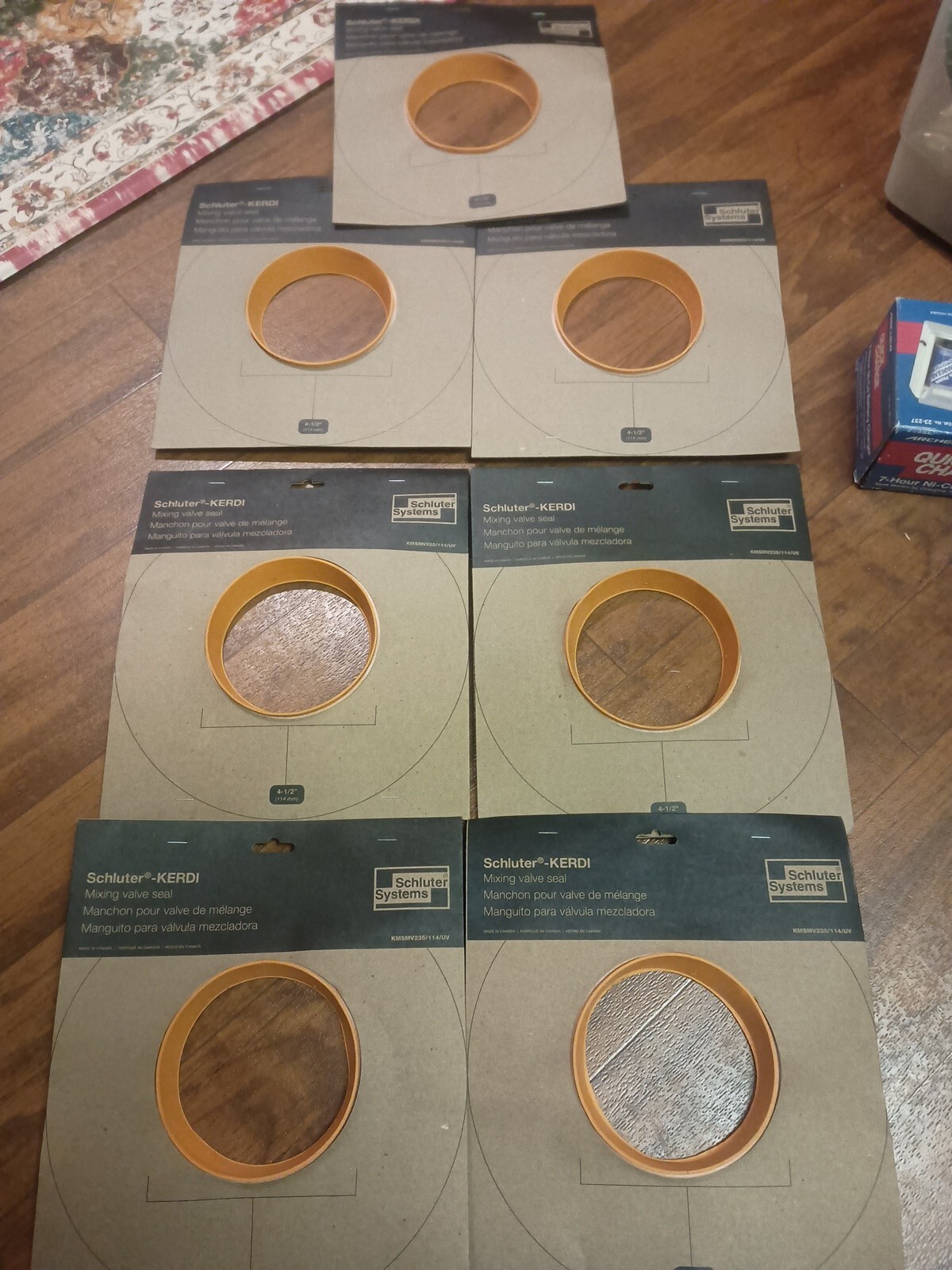 7x Schluter Kerdi Mixing Valve Seal 4-1/2" KMSMV235/114/UV free shipping