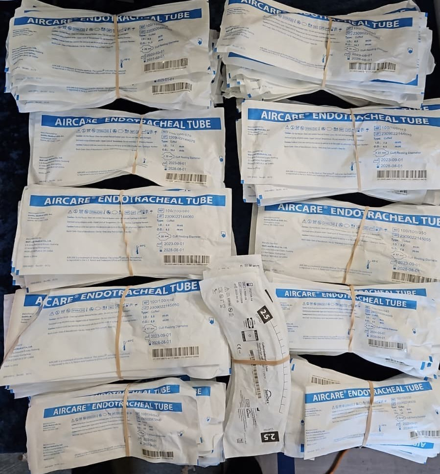 Aircare Sterile Endotracheal Tube With Cuff Individually Packaged Sealed