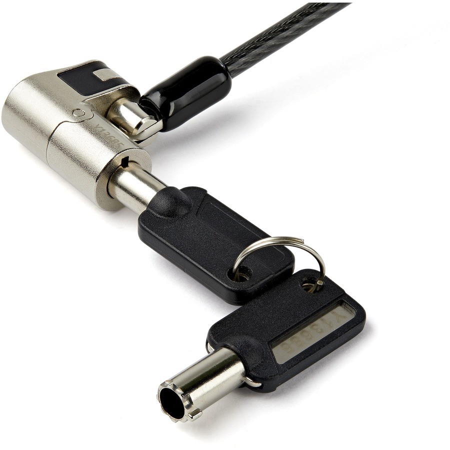 StarTech LTULOCKKEY 6.5ft 3-in-1 Laptop Cable Lock Keyed Security