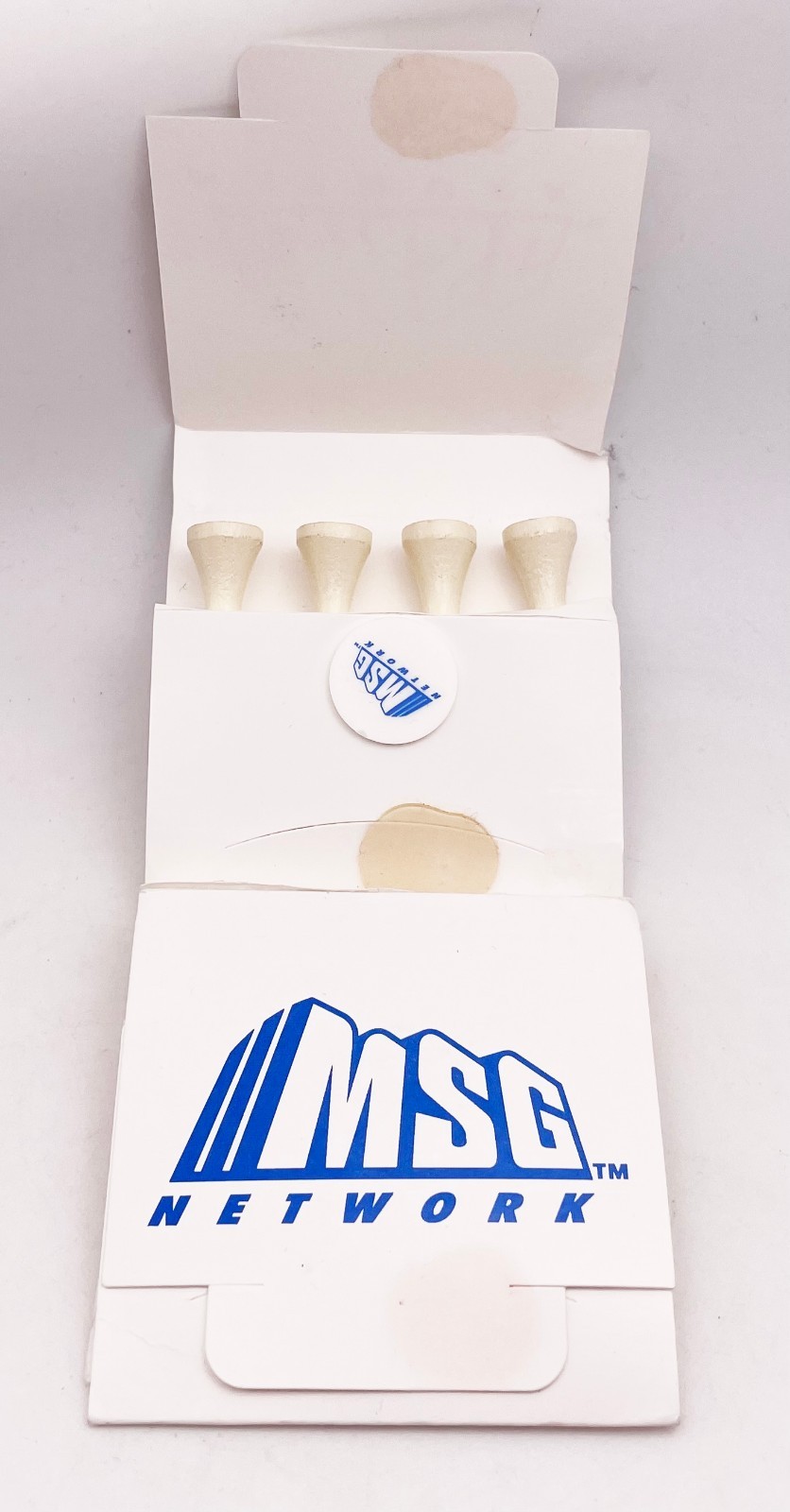VTG Madison Square Garden MSG Golf Tees Lot of 2 Packs of 4 White Advertising
