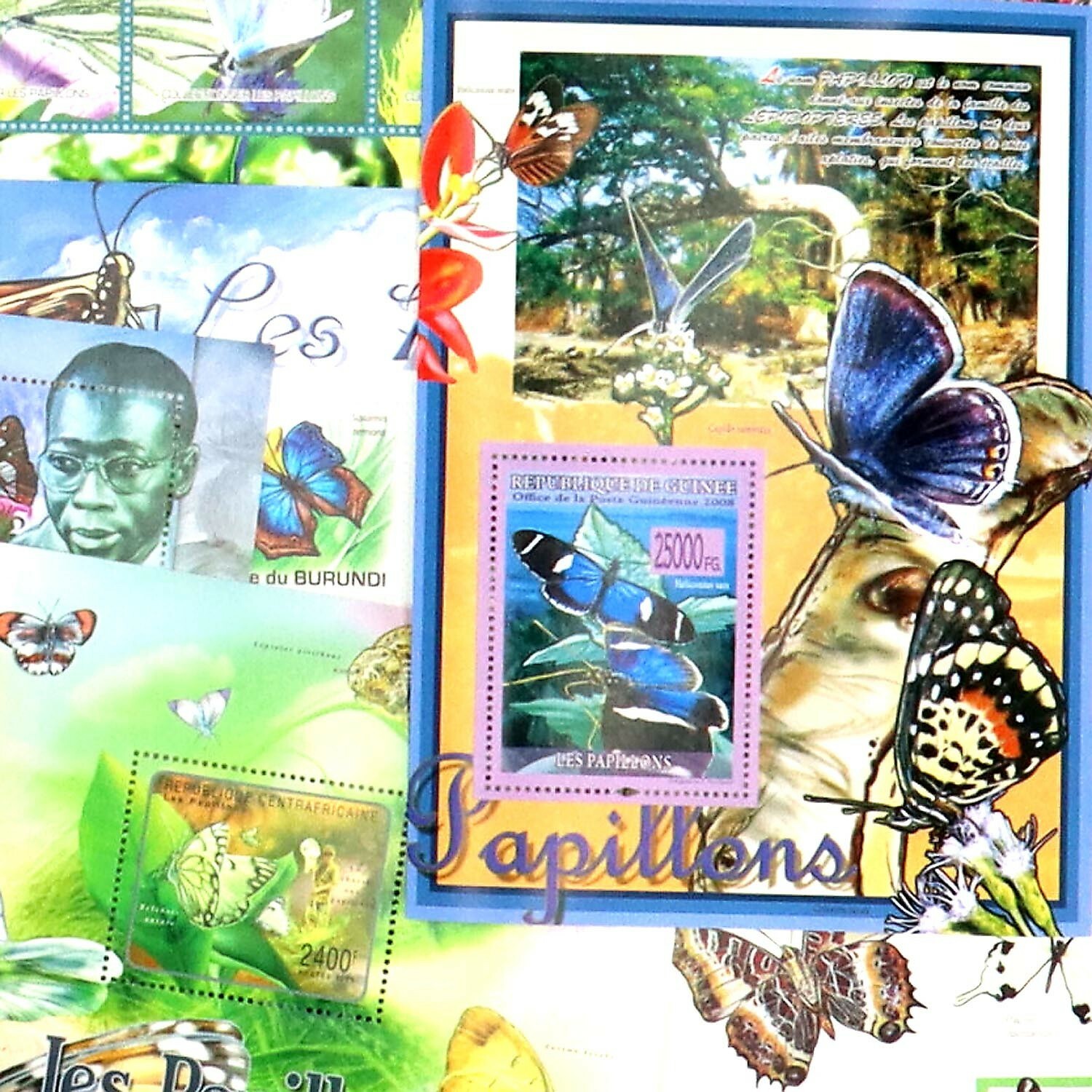 Stamp Collection Butterflies 40+ Different Sets Topical Stamps MNH Sets