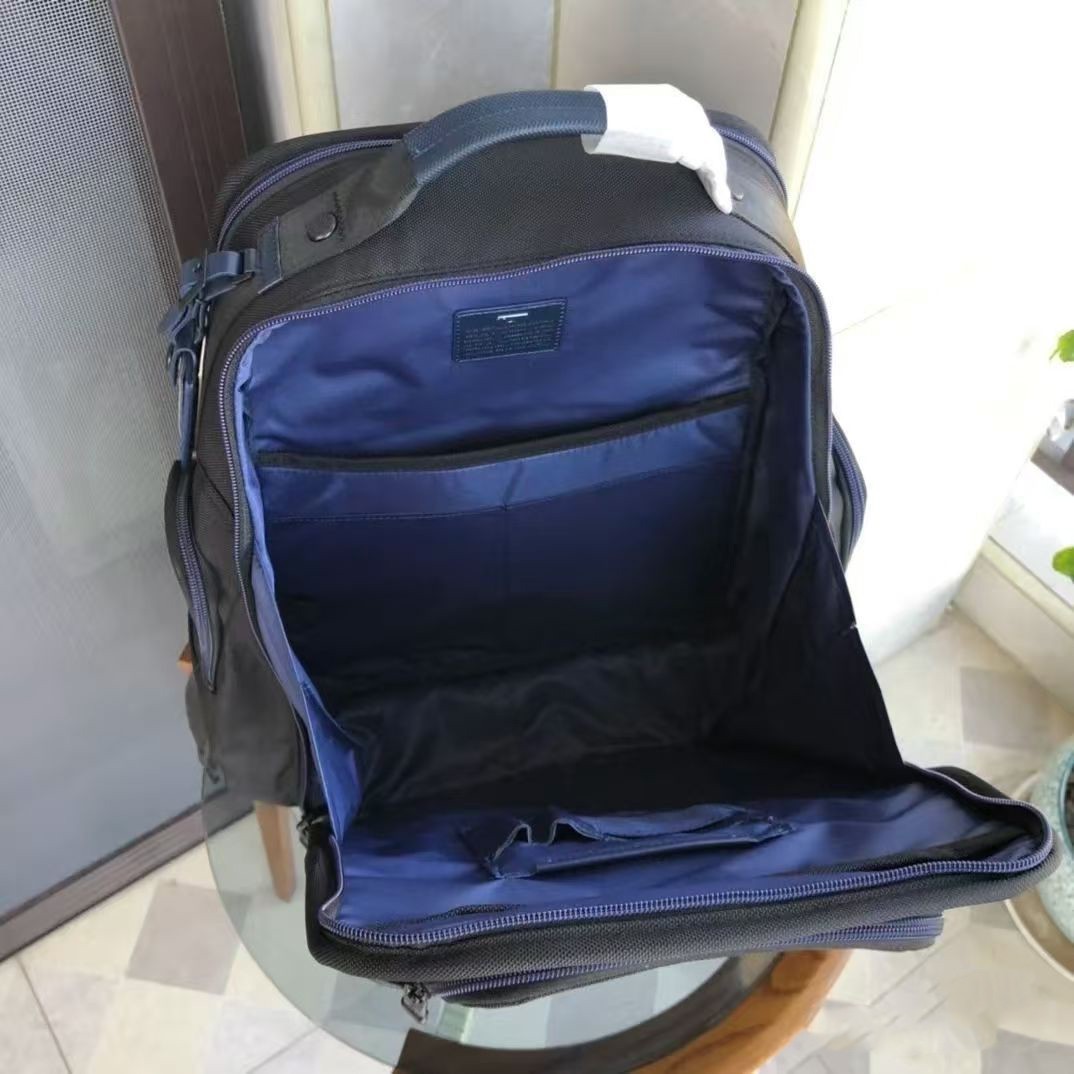 TUMI ALPHA 3 Brief Pack Backpack Blue Nylon Business Travel Sports Bag 2603578D3