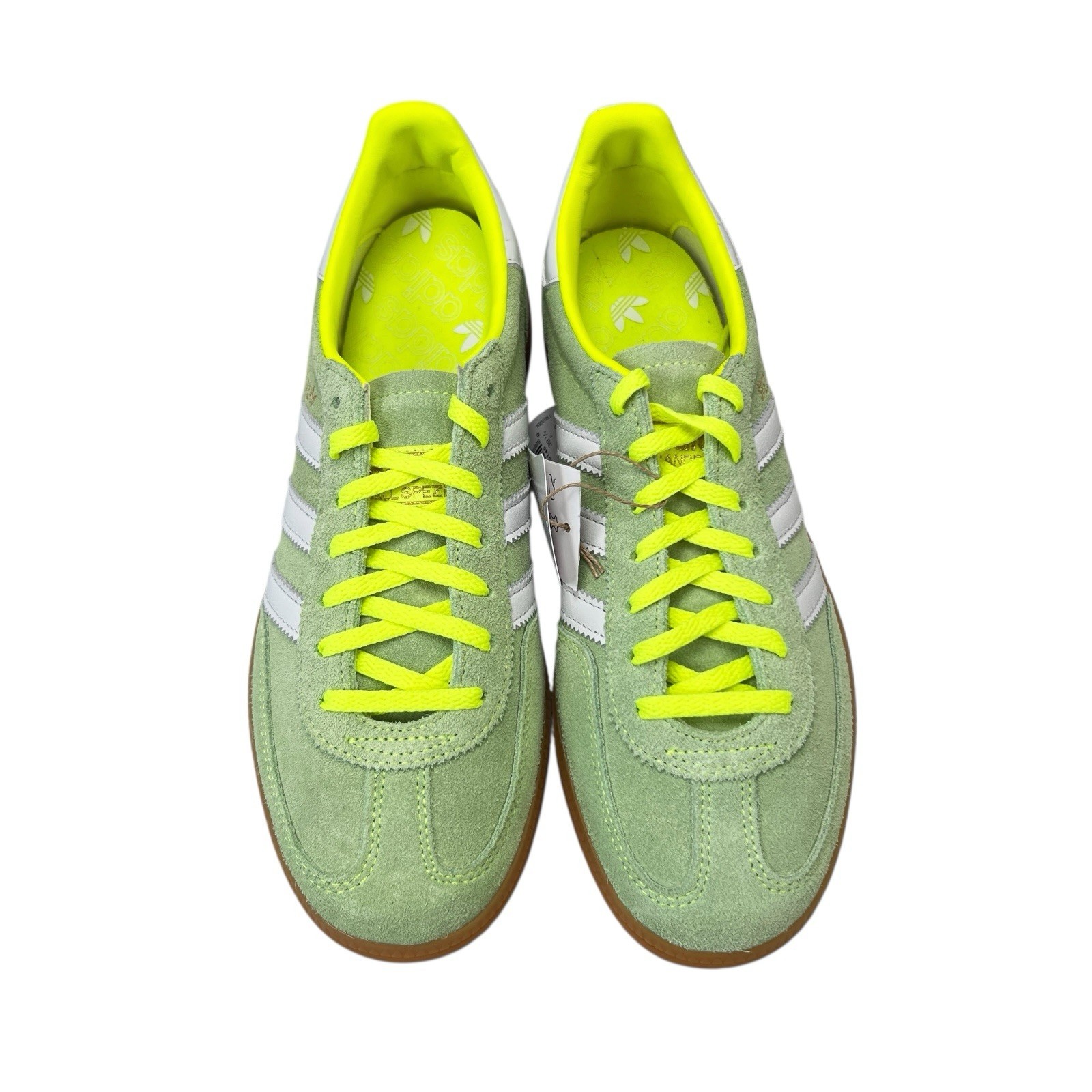 Adidas Handball Spezial Solar Yellow White Gold Shoes JI2655 Women's Sz 6.5 - 11