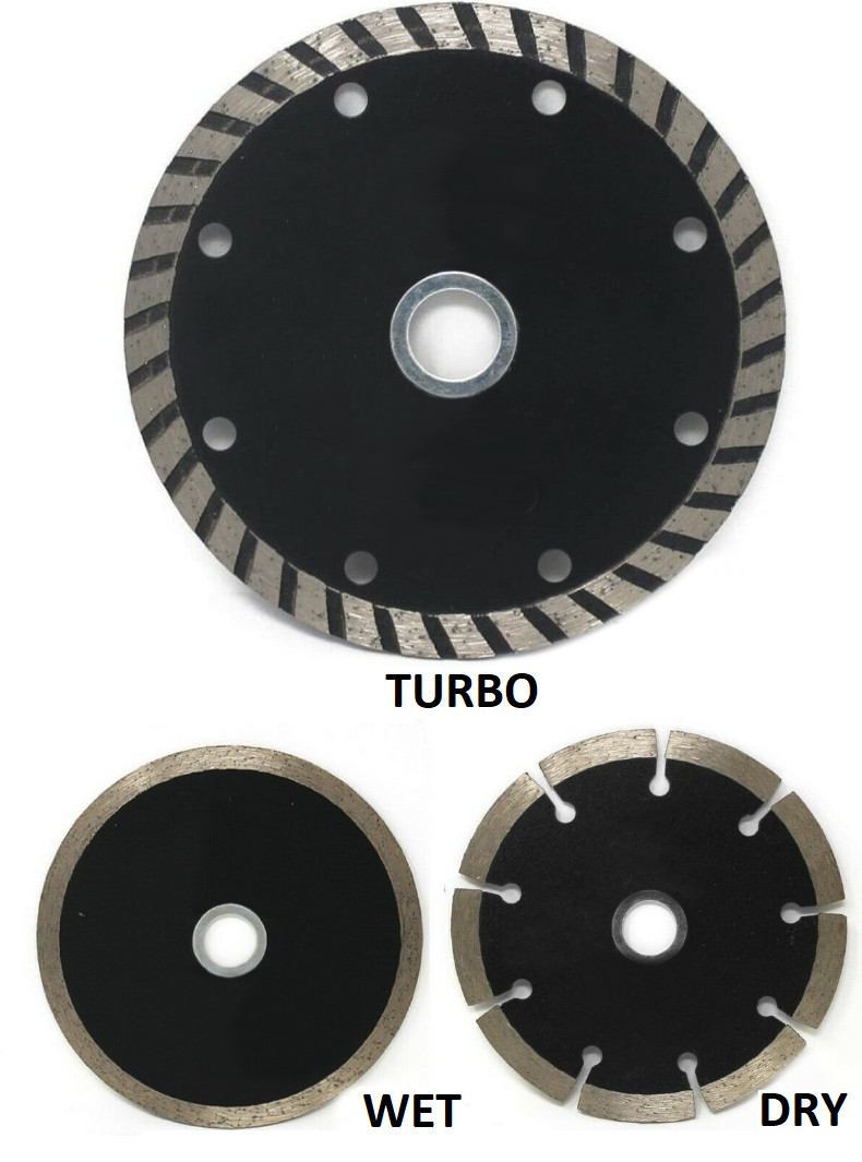 4.5'' 4-1/2'' Diamond Turbo, Dry, Wet Blade For Tile Masonry 7/8 Arbor Hole