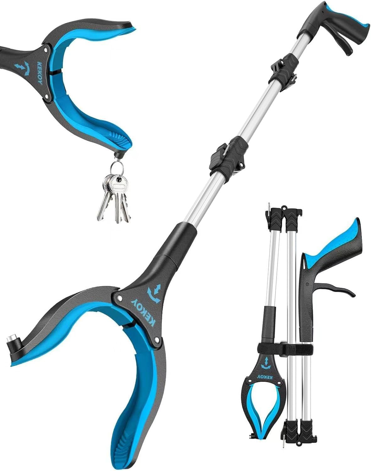 36Inch Grabber Reacher Tool for Seniors, Foldable Reacher Grabbers Pickup Sti...