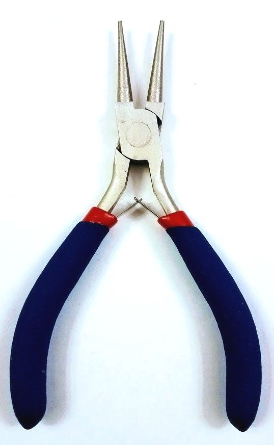 5" Precision Round Nose Spring Loaded Pliers with Cushion Handles