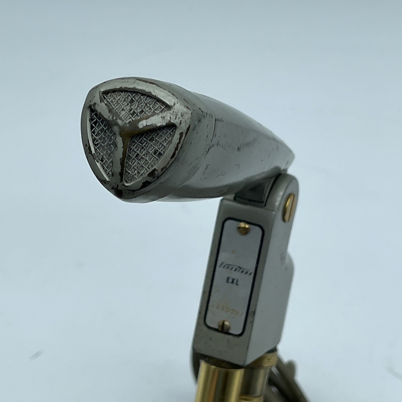 Vintage rare 1950's Executone EXL MICROPHONE art deco button push intercom