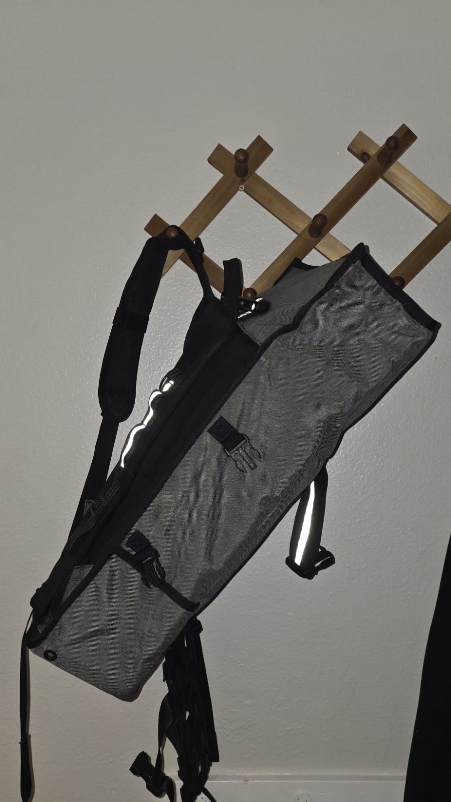 Chrome Cycling Backpack Gray Black Reflective Accents Adjustable Straps