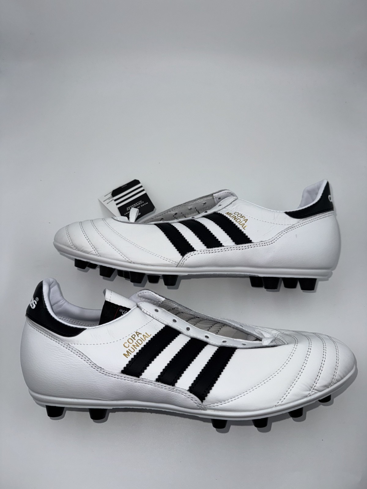 Adidas Copa Mundial Soccer Cleats White Black Gold ID4050 Men's Pick Size
