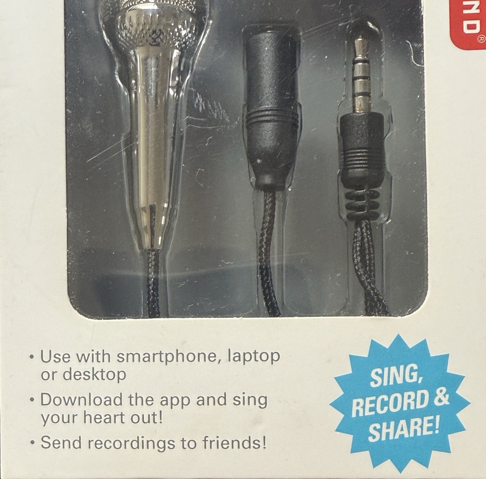 KIKKERLAND MINI KARAOKE MICROPHONE US 133 Sing, Record & Share !