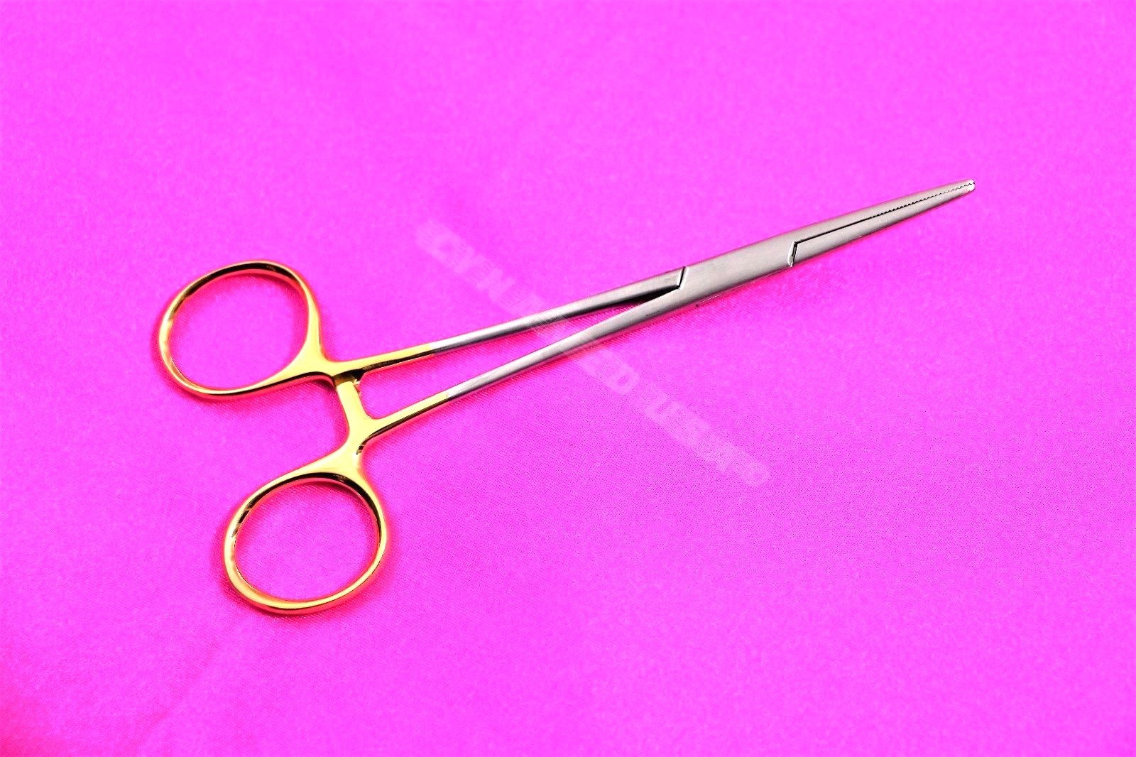 NEW 1 PREMIUM GOLD Kelly Hemostat Forceps 5.5" STRAIGHT Surgical Stainless CE