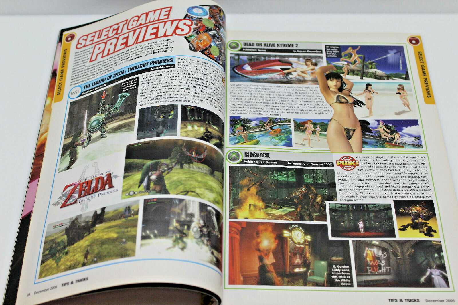 Tips & Tricks Video Game Magazine December 2006