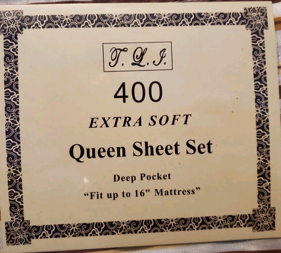 BRAND NEW Queen 100% Microfiber Sheet Set Extra Soft 400 Thread Deep Pocket
