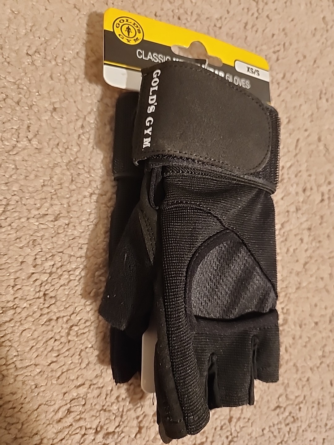 golds gym Classic WRIST WRAP Gloves XS/S