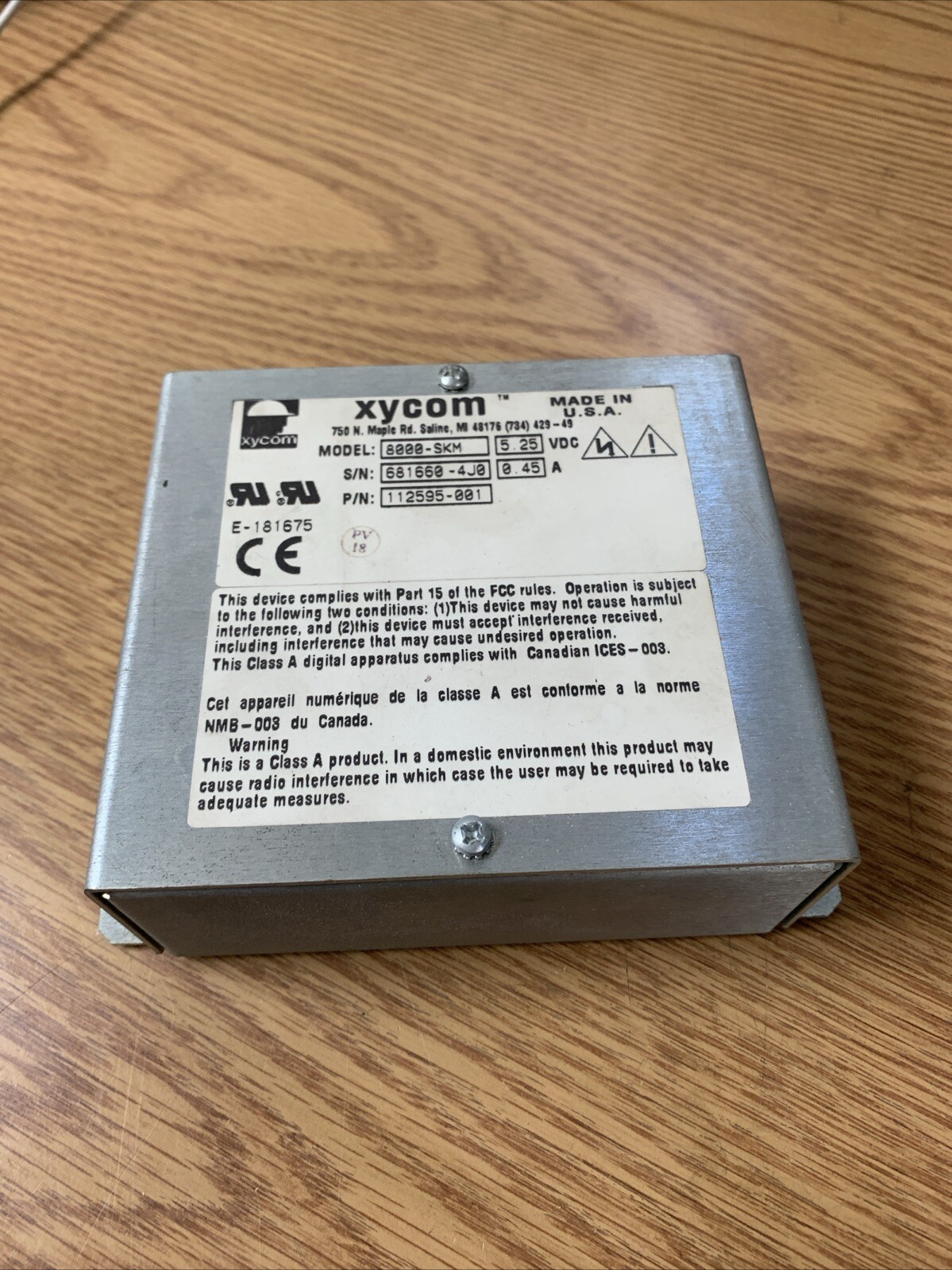 XYCOM Power Supply 8000-SKM See Pics