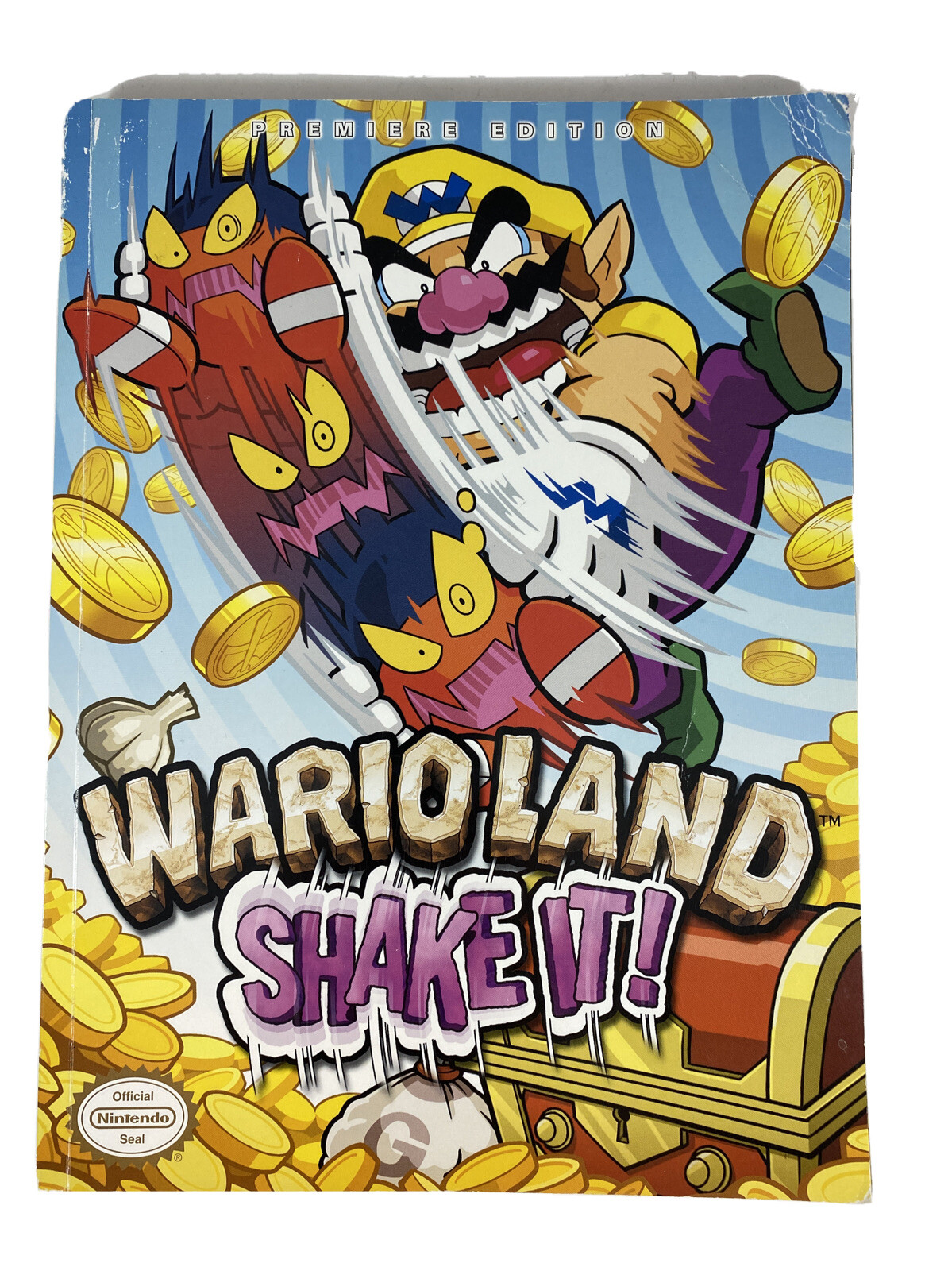 Nintendo Warioland Shake It! Premier Edition Prima Guide W/ Poster 2008
