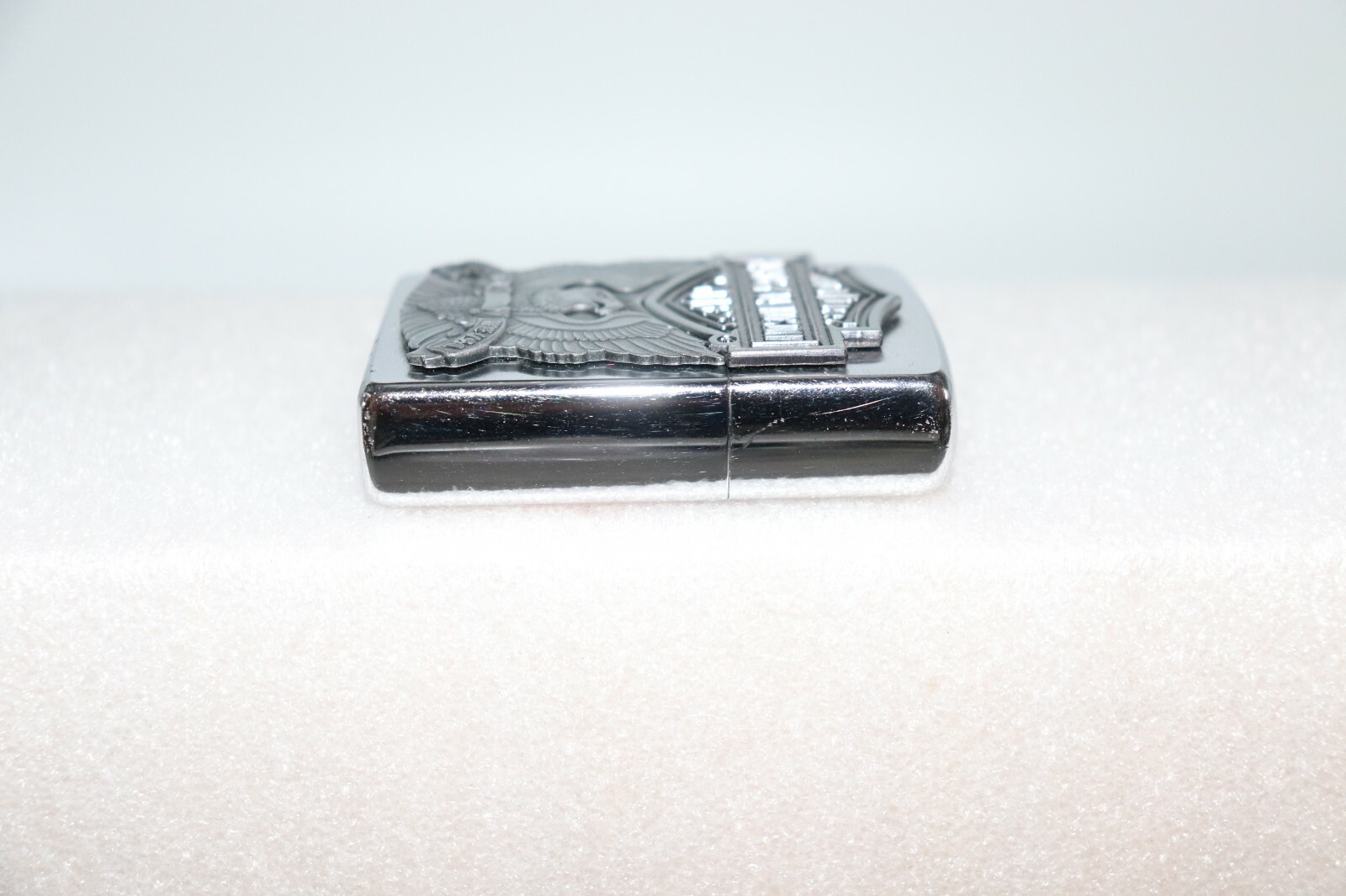 2012 Zippo Harley Davidson Split Emblem Lighter Factory Refurbished with Box