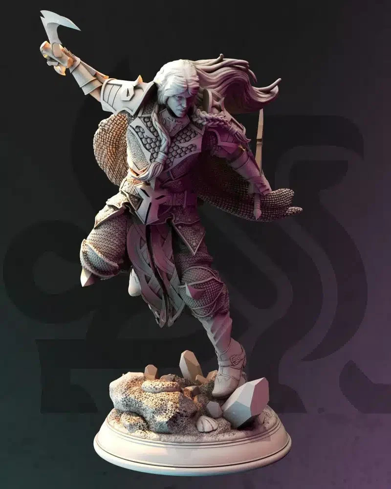 Dungeons & Dragons Elf Fighter Ranger Miniature - Xandir Nvata- DnD RPG Wargames