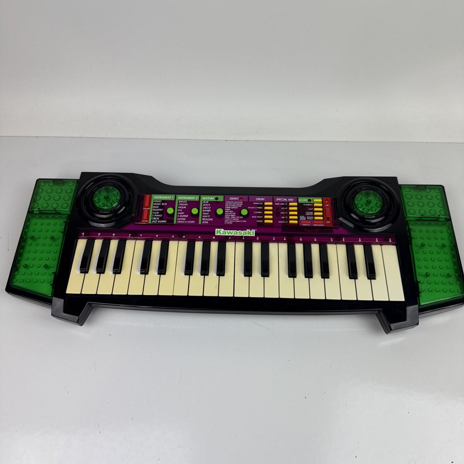 Vintage Kawasaki Kids Keyboard (No. 9910121.6) Sound Effects,Record,Drum Tested