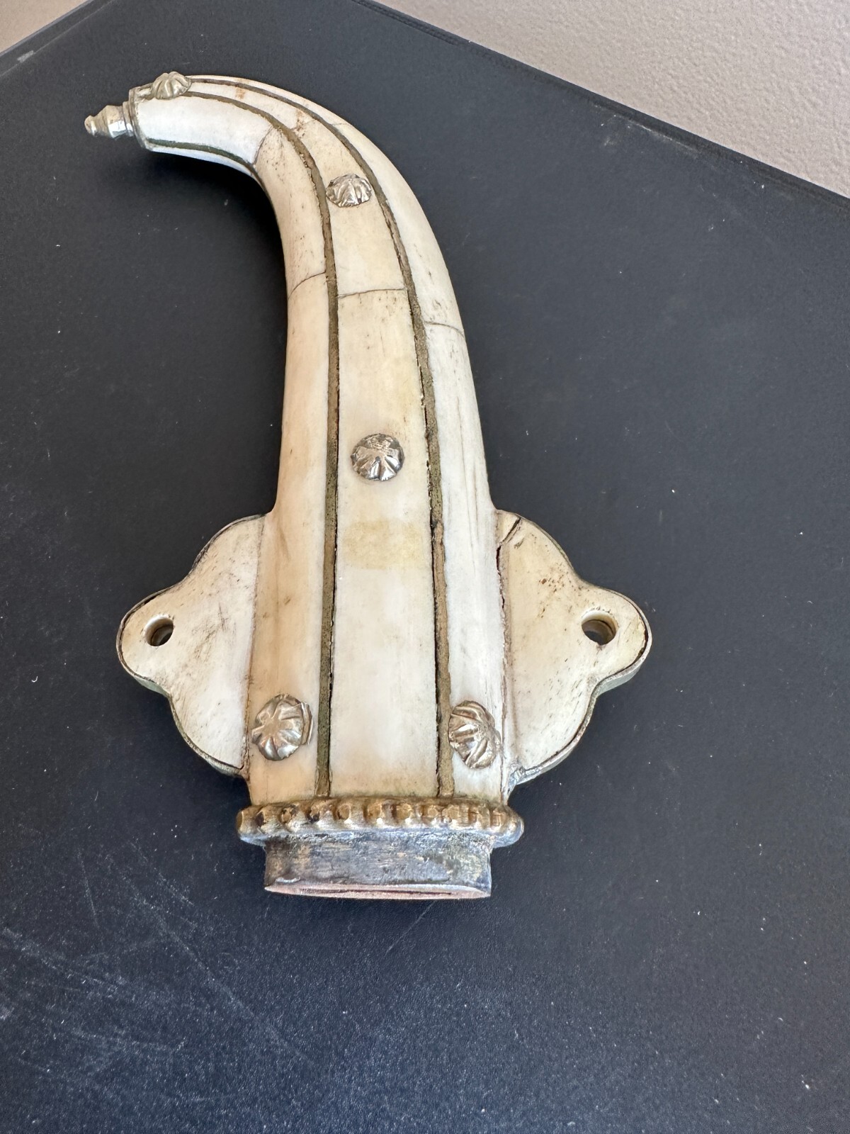 ARABIC DAGGER HANDMADE SILVER & STONES INLAY PERFECT CONDITION.