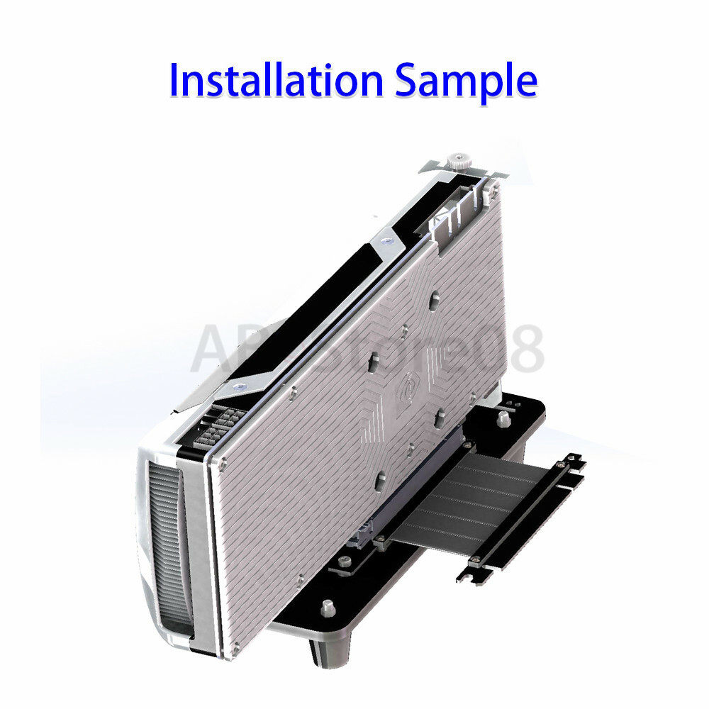 PCI- E 3.0 16X Graphics Card vertical kickstand/base with PCI-E extension