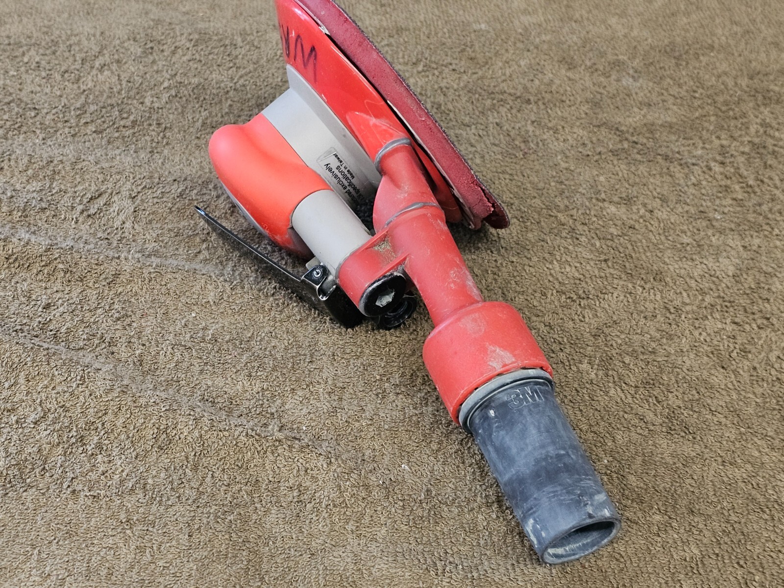 3M Random Orbital Vacuum Sander 20208 Air Pneumatic Hook loop 6" Disc Pad