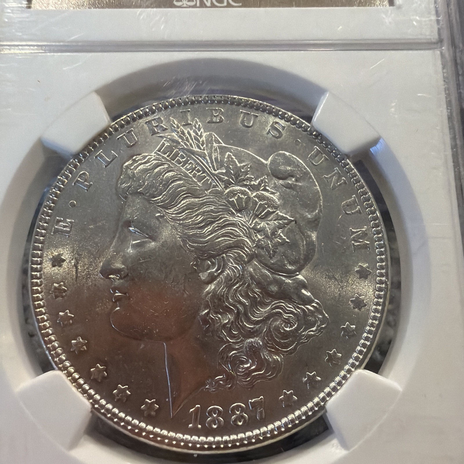 1887 Morgan Silver Dollar - NGC MS62 Beautiful Luster  012556