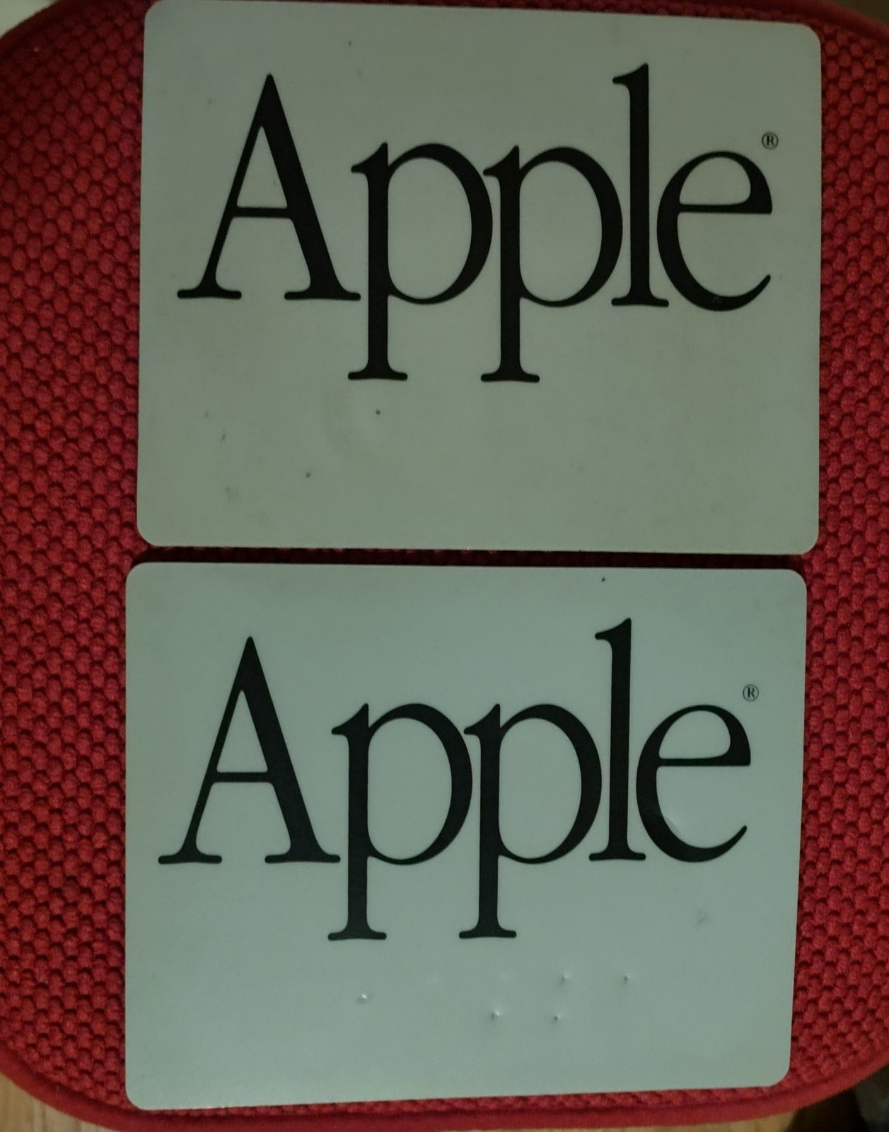 Apple Computer Vintage Mouse Pads Set of 2