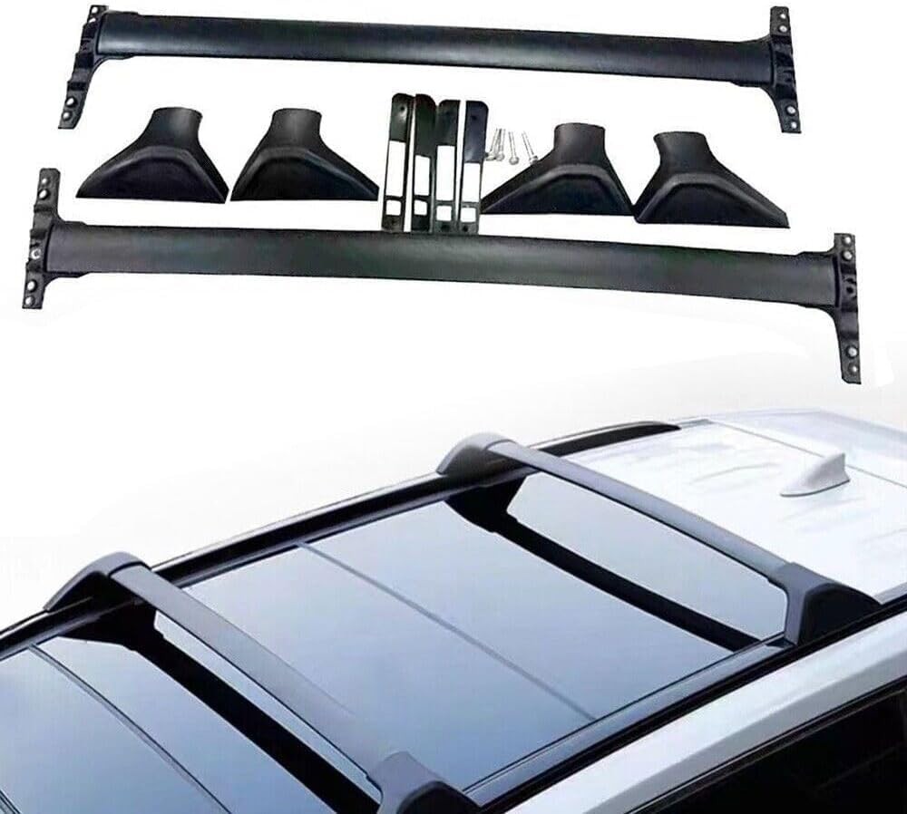 Black Roof Bars Cross Bar Fits BZ4X 2019-2025 Roof Carrier Rails 2PCS US Stock