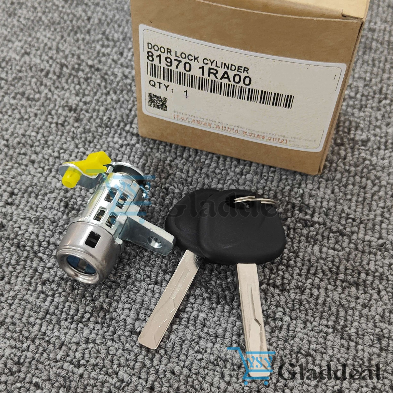 Front Left (Driver Side) Door Lock Cylinder w/2Keys For Hyundai Accent 2012-2017