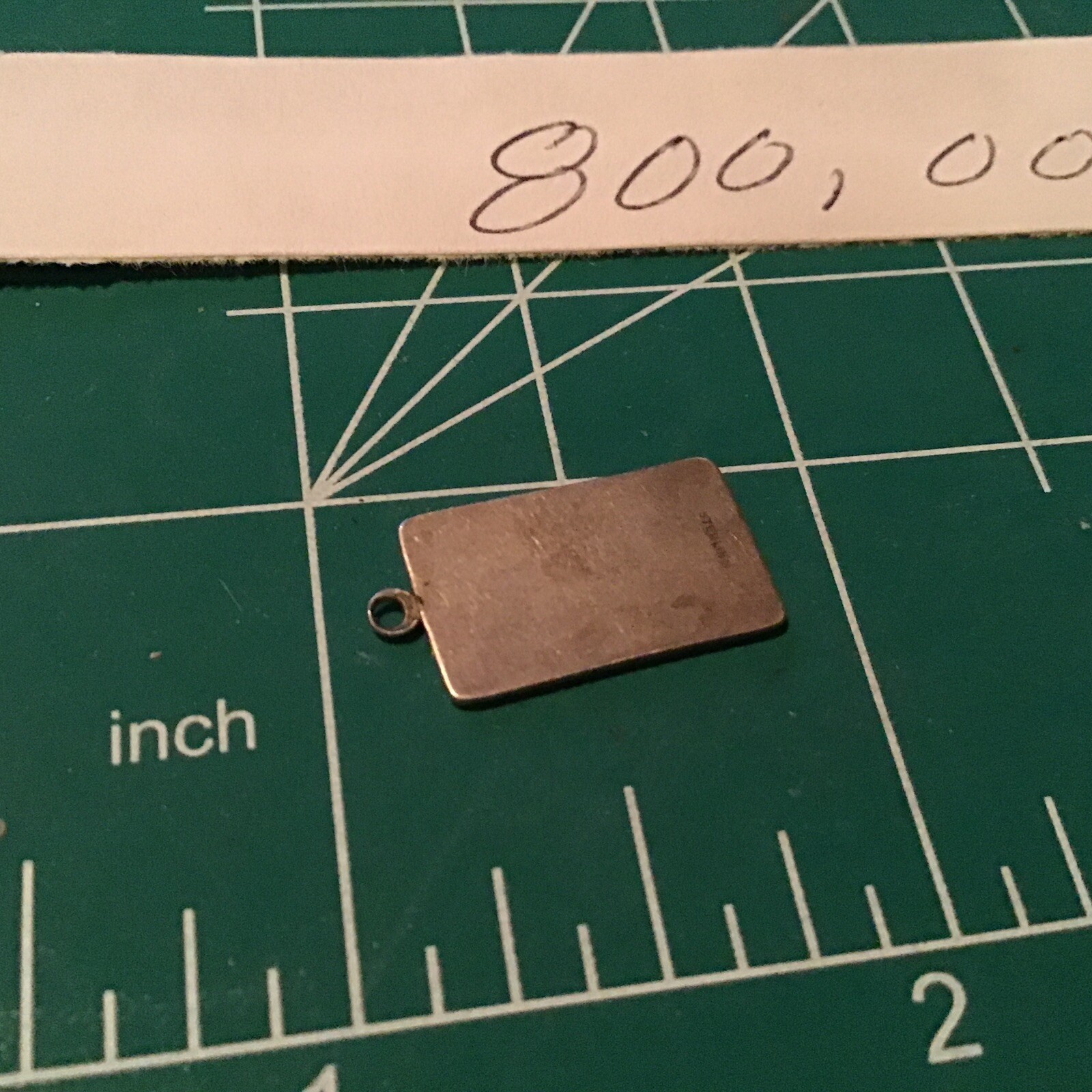 Fun STERLING SILVER Handcrafted Engravable Social Security Card CHARM
