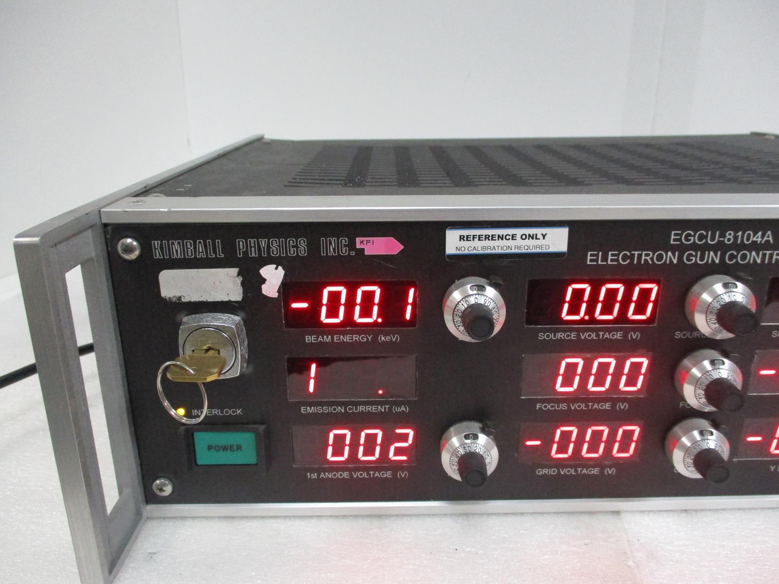 KIMBALL PHYSICS EGCU-8104A Electron Gun Control Unit