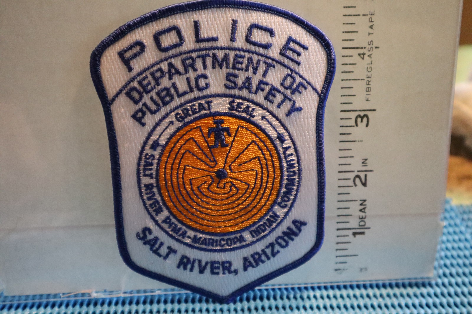 tribal indian patch SALT RIVER PIMA MARICOPA INDIAN PUBLIC SAFETY POLICE ARIZONA