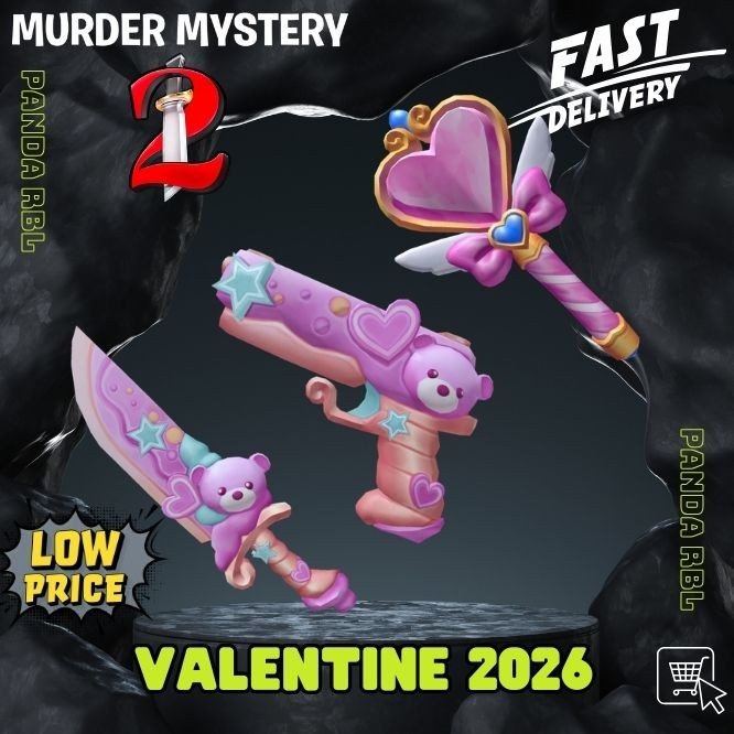 Murder Mystery 2 (MM2) - Heart Wand & Sweet Treat Set