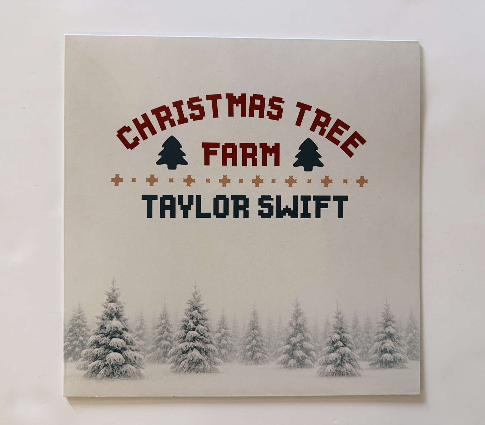 Christmas Tree Farm  12” Custom vinyl sleeve for picture disc