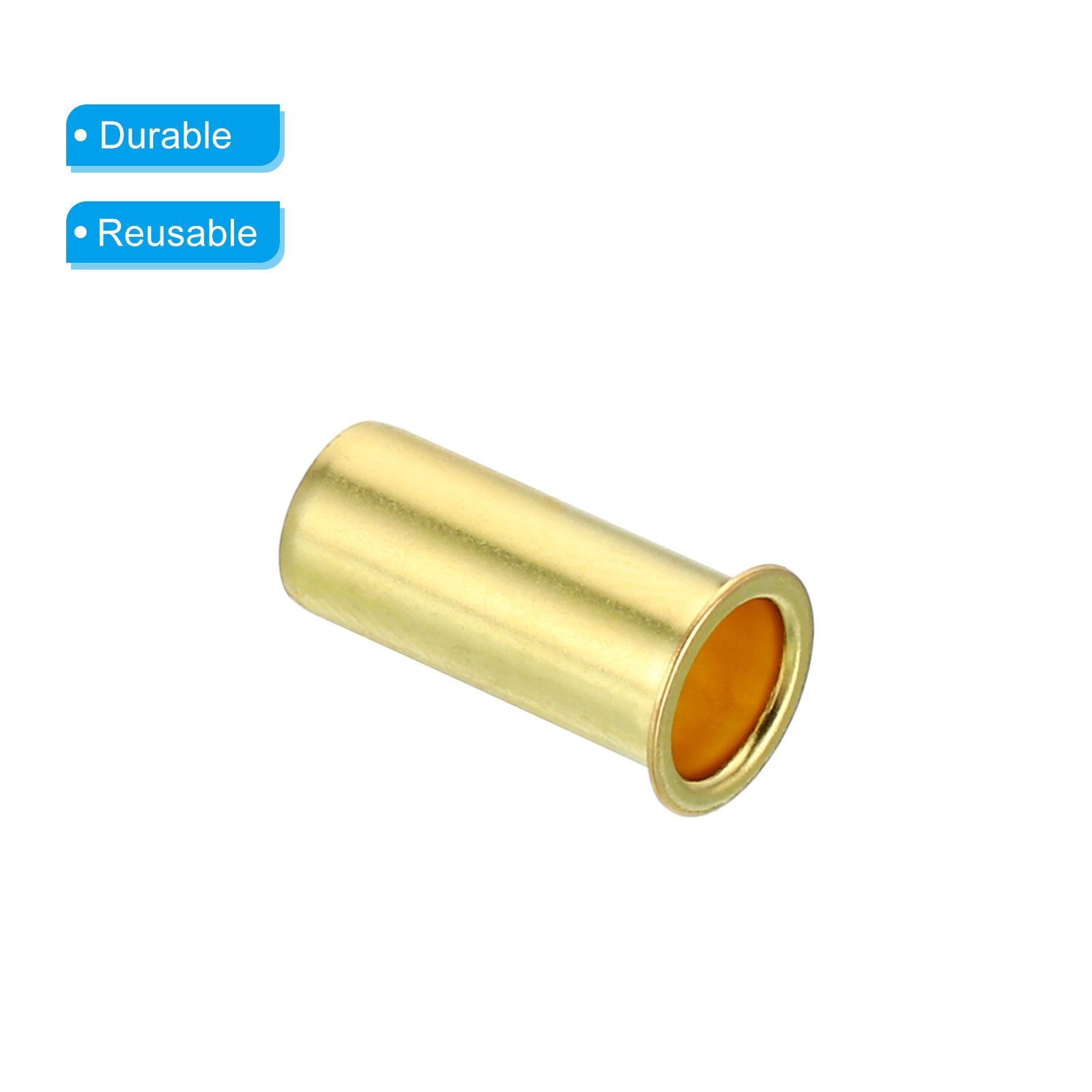 10Pack 6mm Tube OD Brass Compression Sleeves Insert Brass Ferrule Fitting